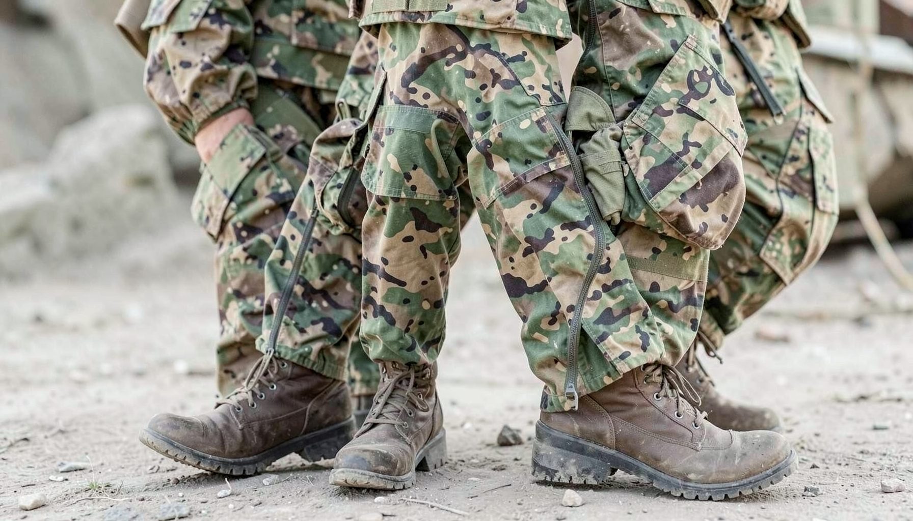 Военная одежда и обувь, камуфляжные расцветки, практичный крой